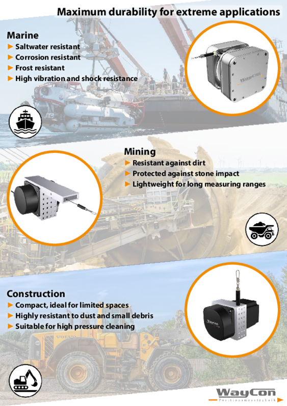 Heavy-Duty Draw Wire Sensors