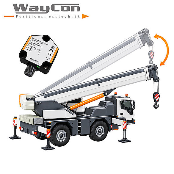 Precise inclination measurement for greater safety and stability in mobile cranes