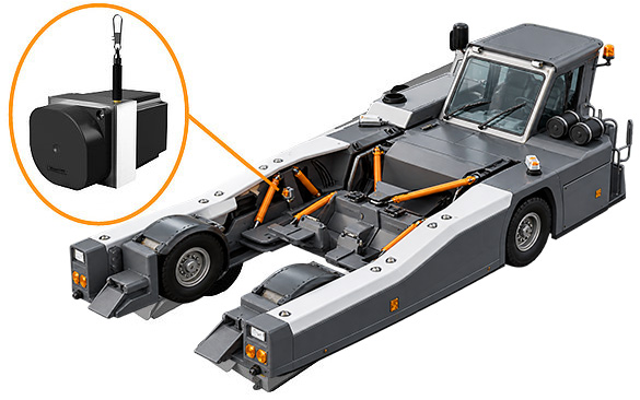 Aircraft tow tractors and draw wire sensors